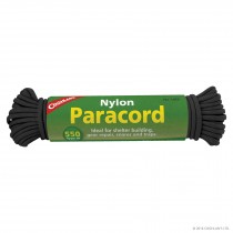 Nylon Paracord 15m - SVART