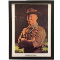 Plakat i ramme. Lord Baden-Powell